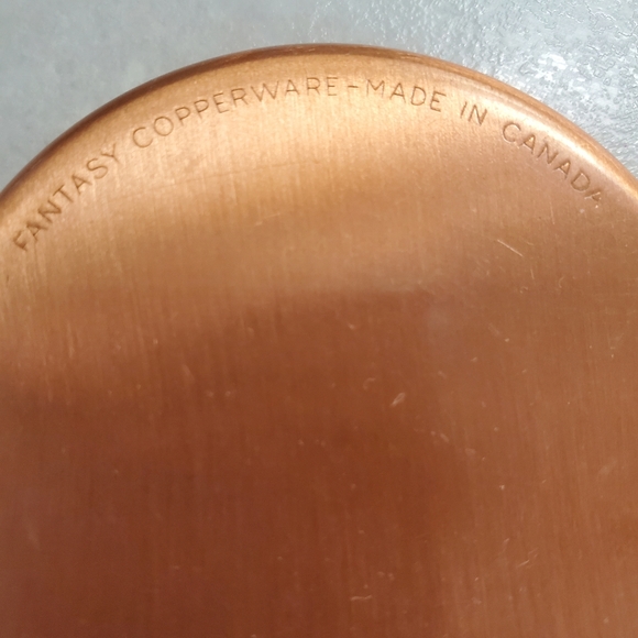 Fantasy Copperware Vintage Coasters Set of 4 Hand Wrought in Canada - Picture 3 of 4